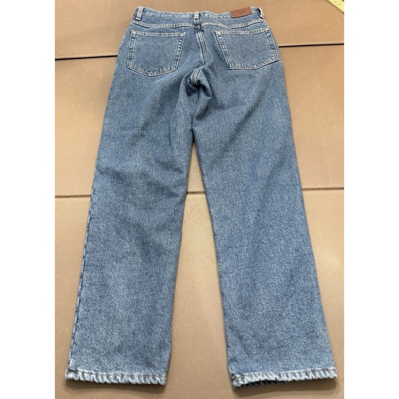 L.L. Bean Mens 32x30 Relaxed Fit Fleece Lined Blue Denim Jeans Cold Weather NWT - Picture 9 of 10